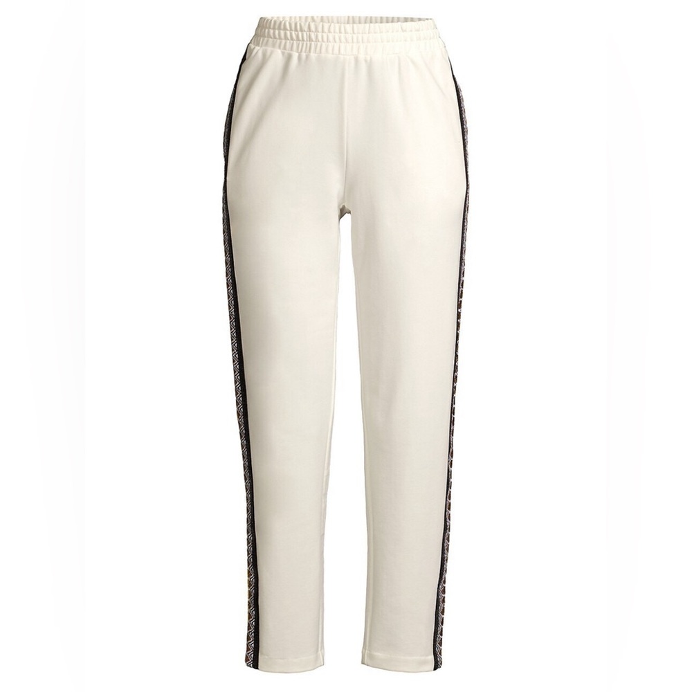 Kobi Halperin Ivory Pants with Black Trim - L